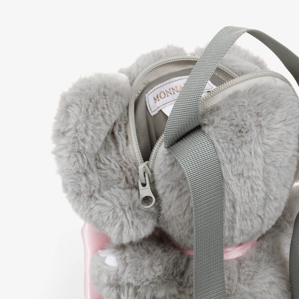 Monnalisa-Girls Plush Elephant Rucksack | Childrensalon Outlet