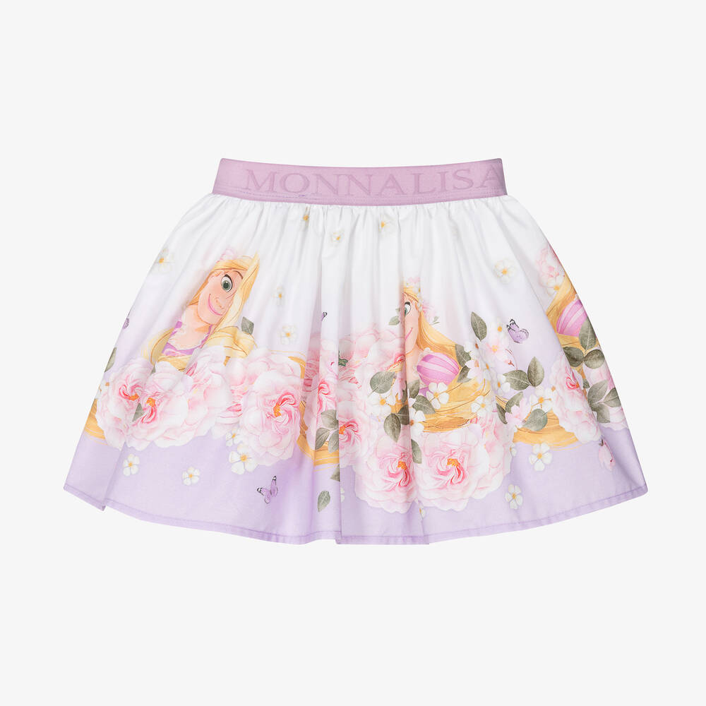 Monnalisa-Girls Purple Cotton Disney Skirt | Childrensalon Outlet