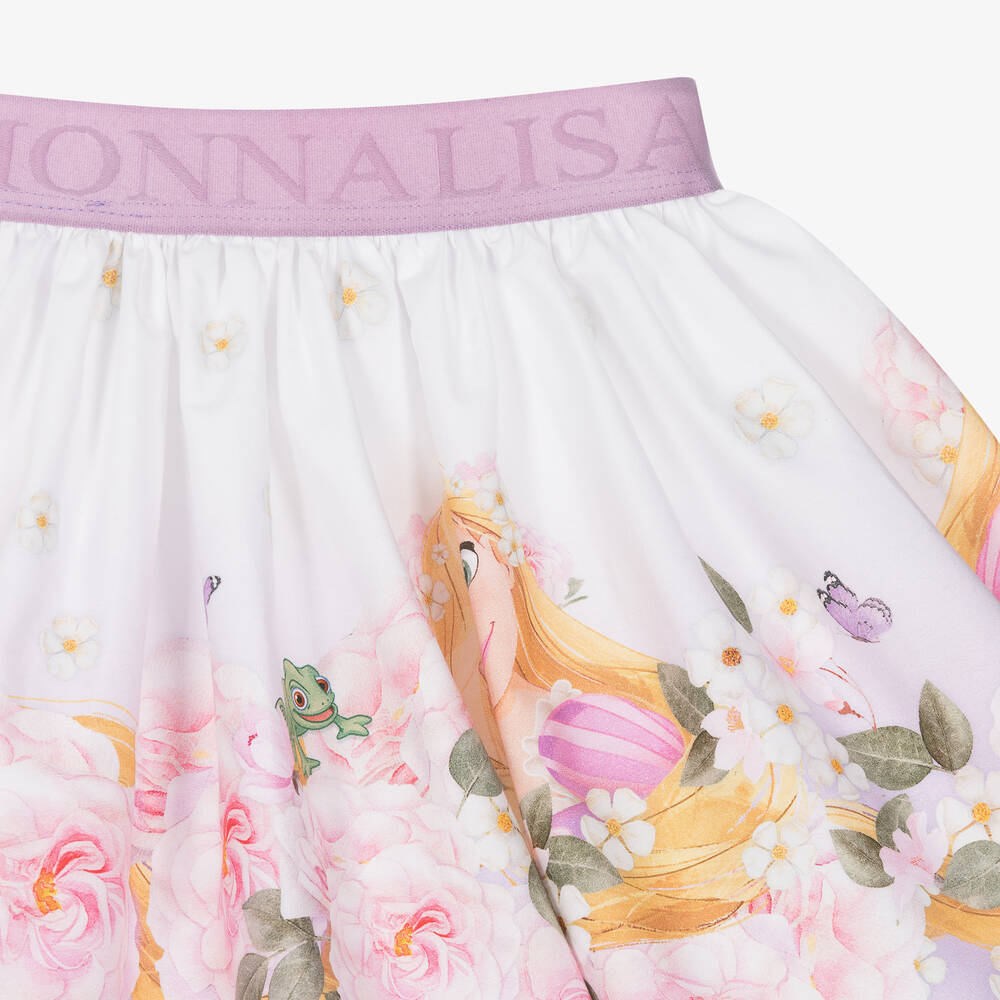 Monnalisa-Girls Purple Cotton Disney Skirt | Childrensalon Outlet