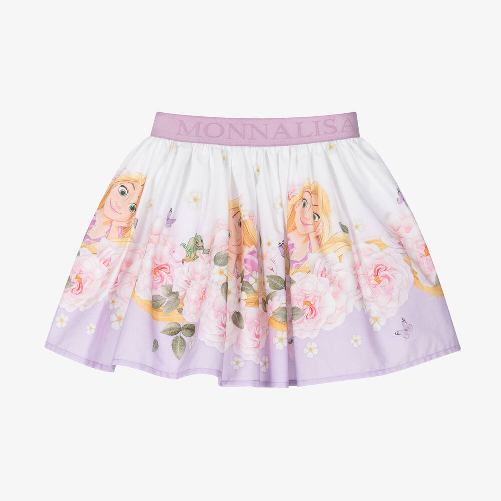 Monnalisa-Girls Purple Cotton Disney Skirt | Childrensalon Outlet