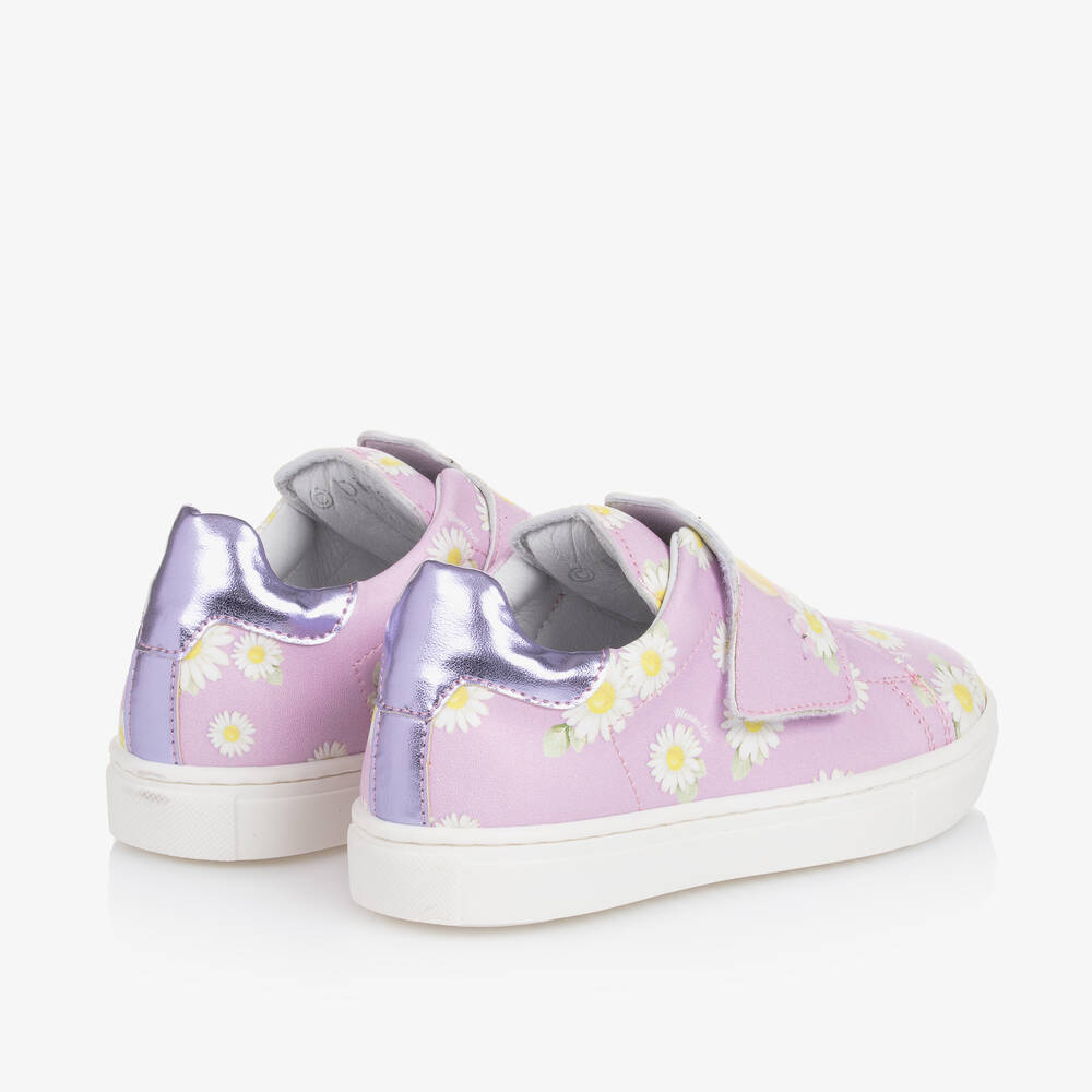 Monnalisa-Girls Purple Disney Velcro Trainers | Childrensalon Outlet