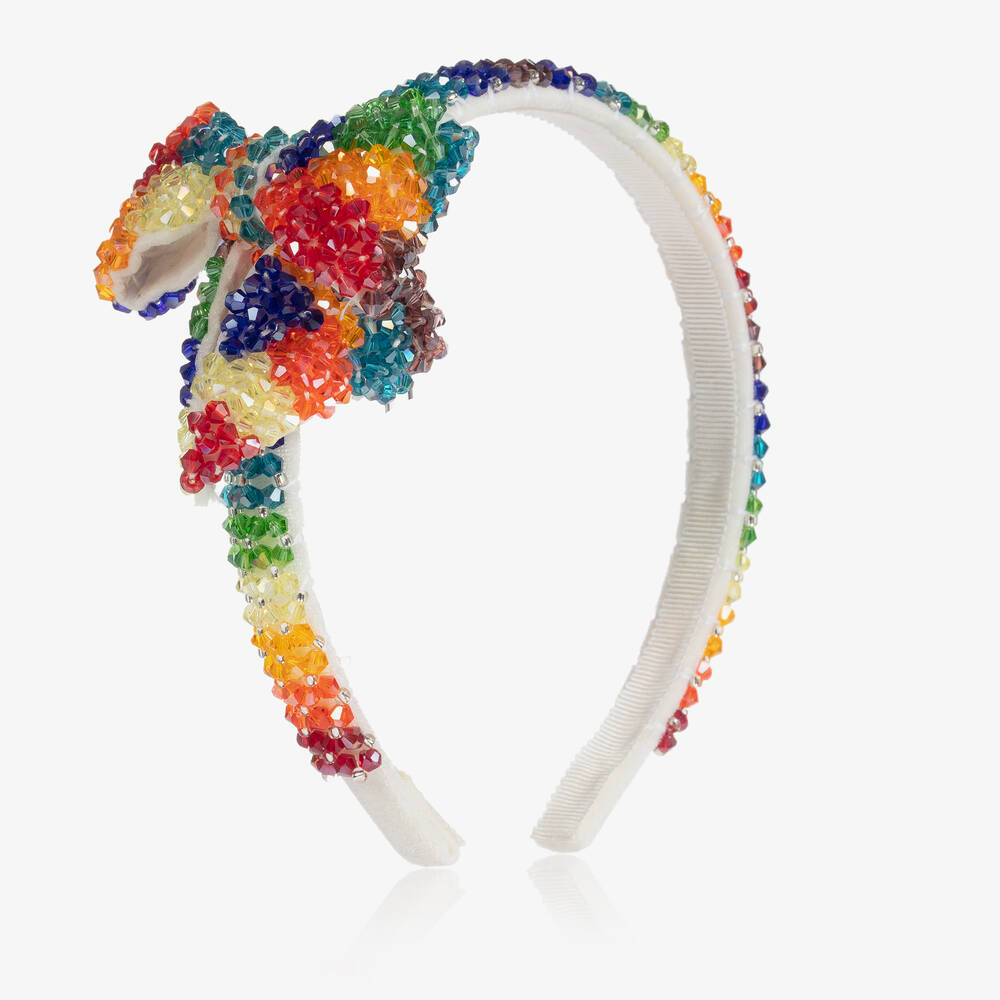 Monnalisa - Serre-tête strass Arc-en-ciel Fille | Childrensalon