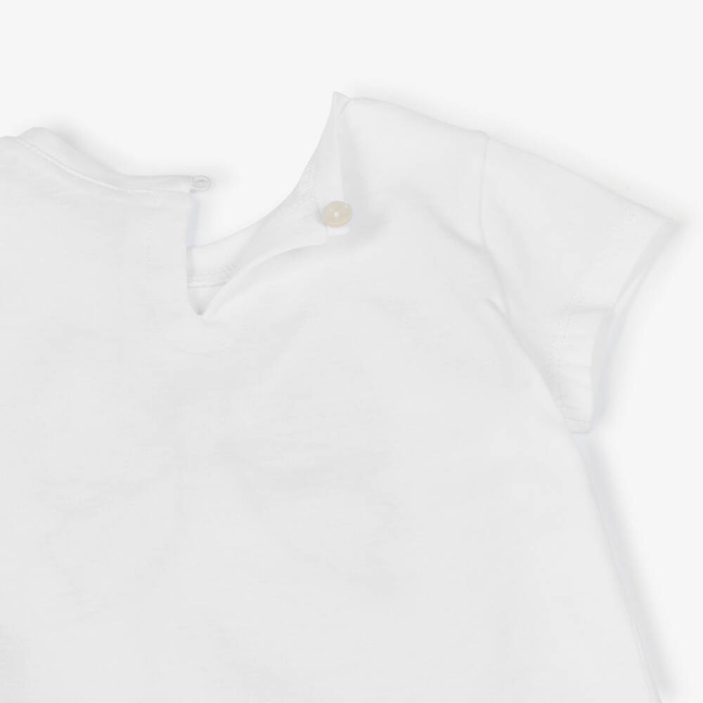 Monnalisa-Girls Red Bow Sparkle Tee | Childrensalon Outlet