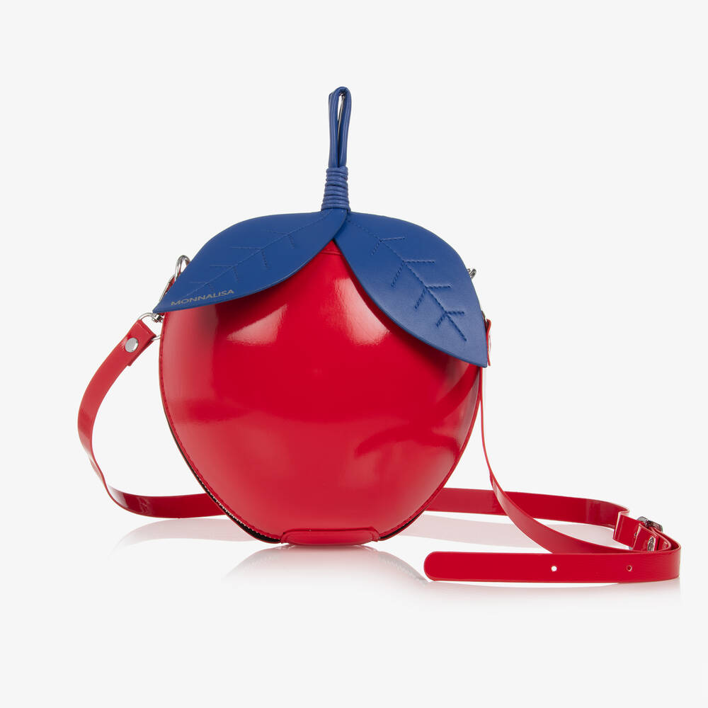 Monnalisa - Girls Red Cherry Shoulder Bag (17cm) | Childrensalon
