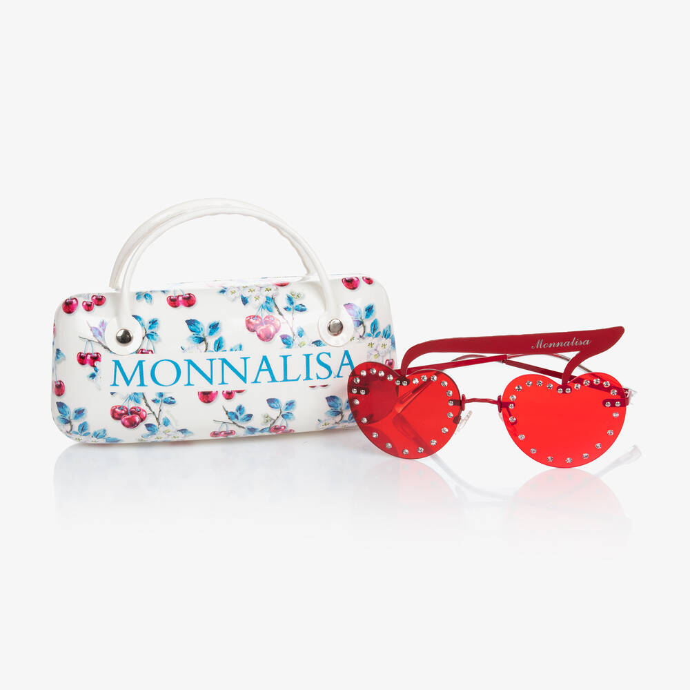 Monnalisa-Girls Red Cherry Sunglasses | Childrensalon Outlet