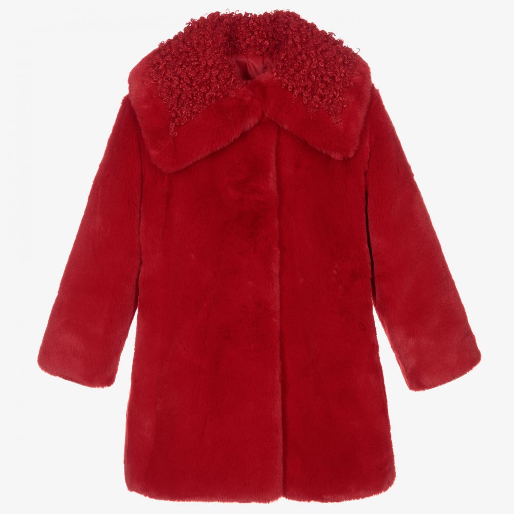 Monnalisa fur coat top