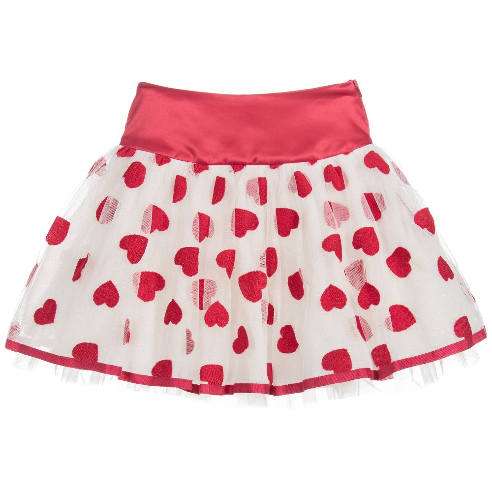 Pink skirt red hearts outlet