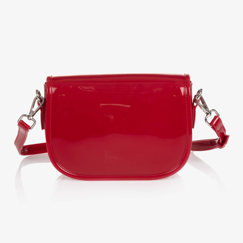 Monnalisa-Красная резиновая сумка с простежкой (19см) | Childrensalon Outlet