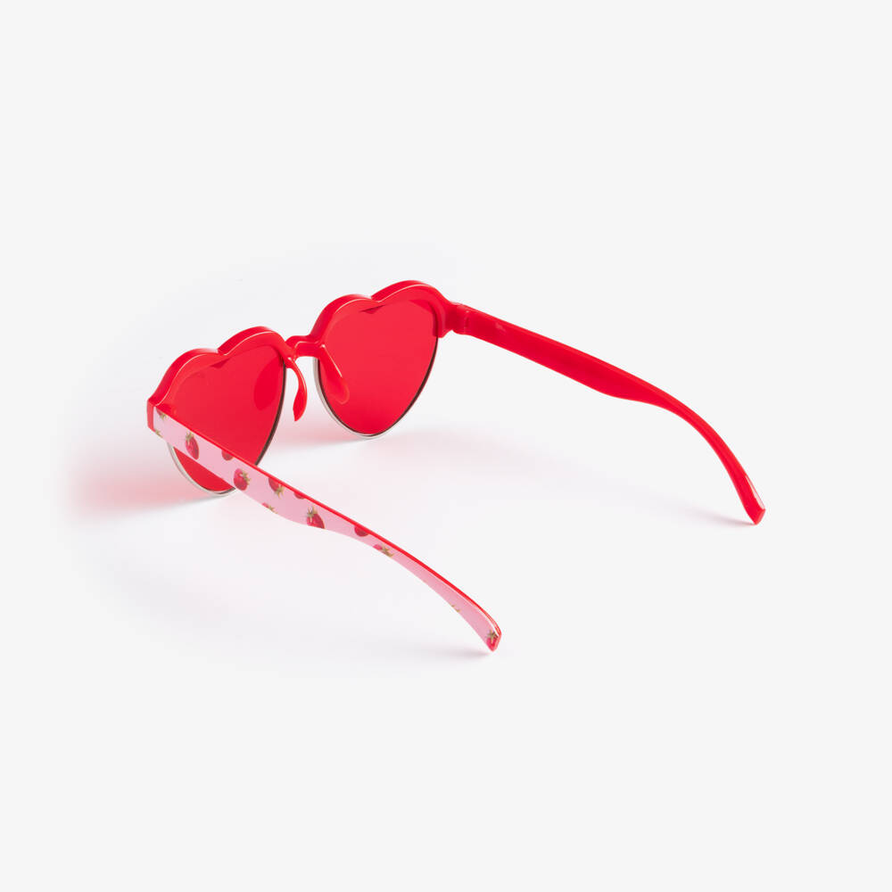 Monnalisa-Girls Red Strawberry Sunglasses (UV400) | Childrensalon Outlet