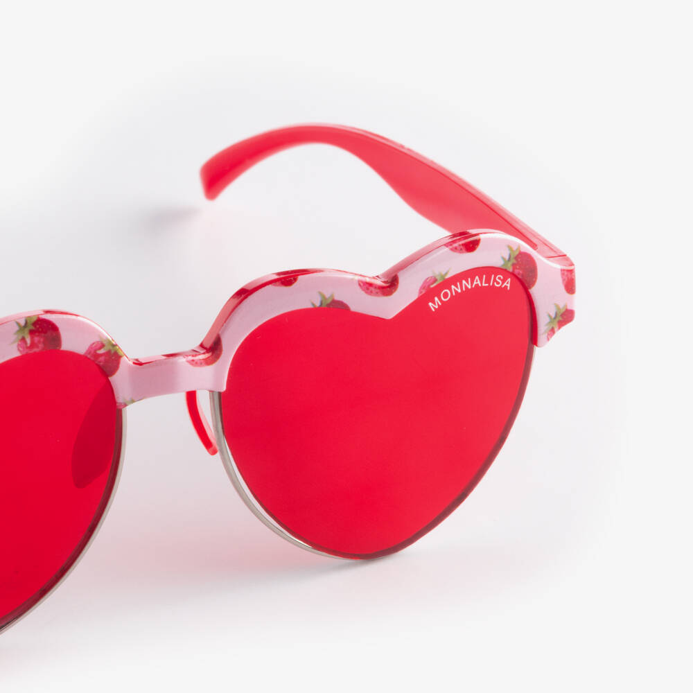 Monnalisa-Girls Red Strawberry Sunglasses (UV400) | Childrensalon Outlet