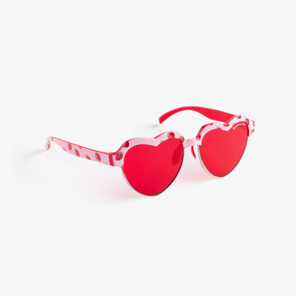 Monnalisa-Girls Red Strawberry Sunglasses (UV400) | Childrensalon Outlet