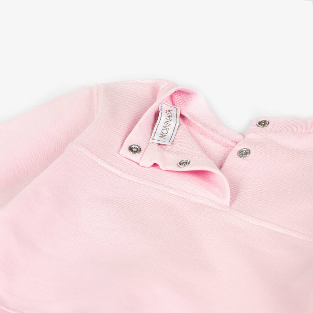 Monnalisa-Girls Rose Blossom Cotton Tracksuit | Childrensalon Outlet