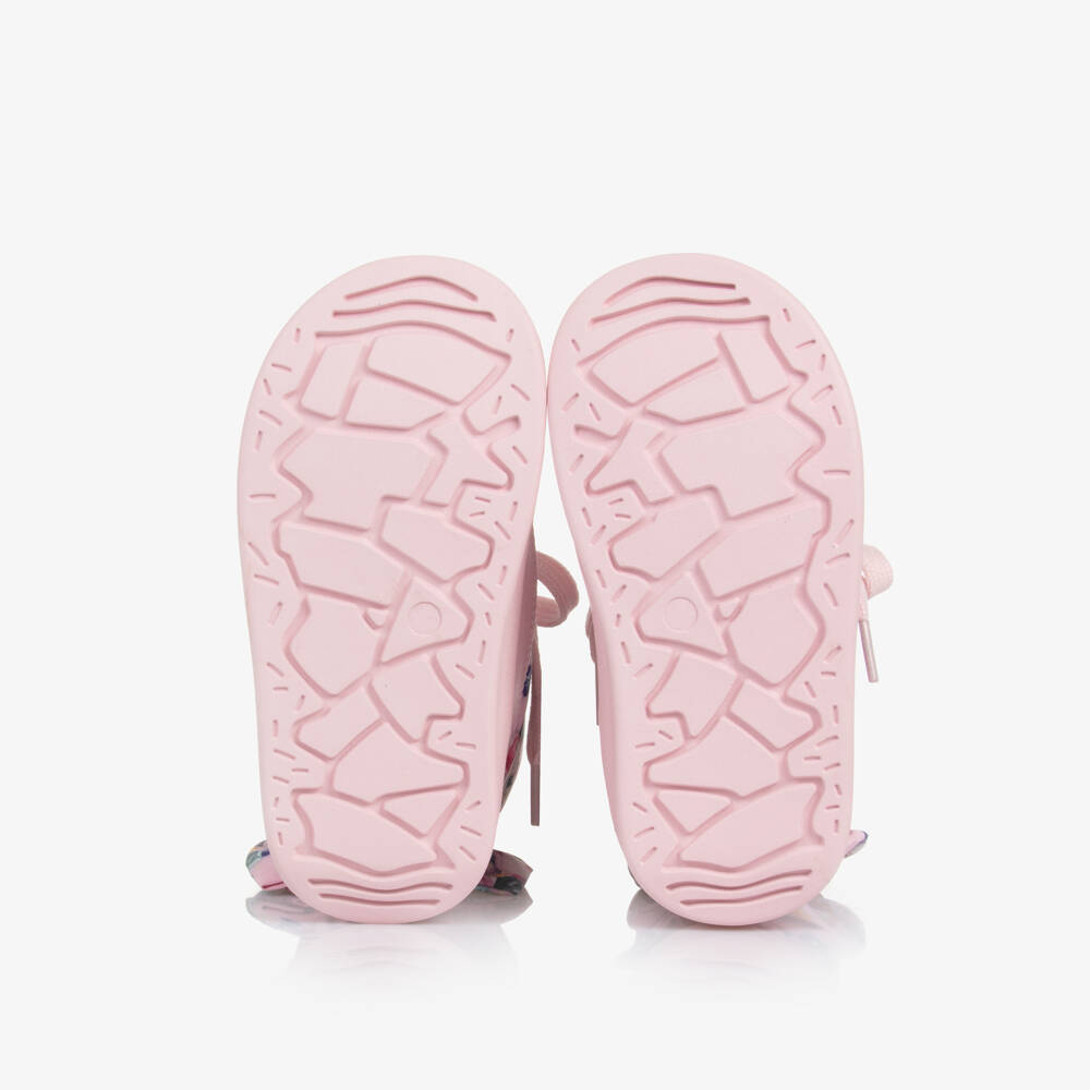 Monnalisa-Girls Rosy Patterned Quilted Booties | Childrensalon Outlet