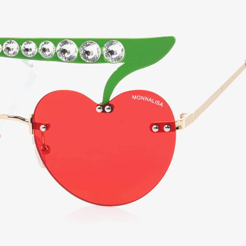 Monnalisa-Girls Ruby Cherry Sunshades UV Shield | Childrensalon Outlet