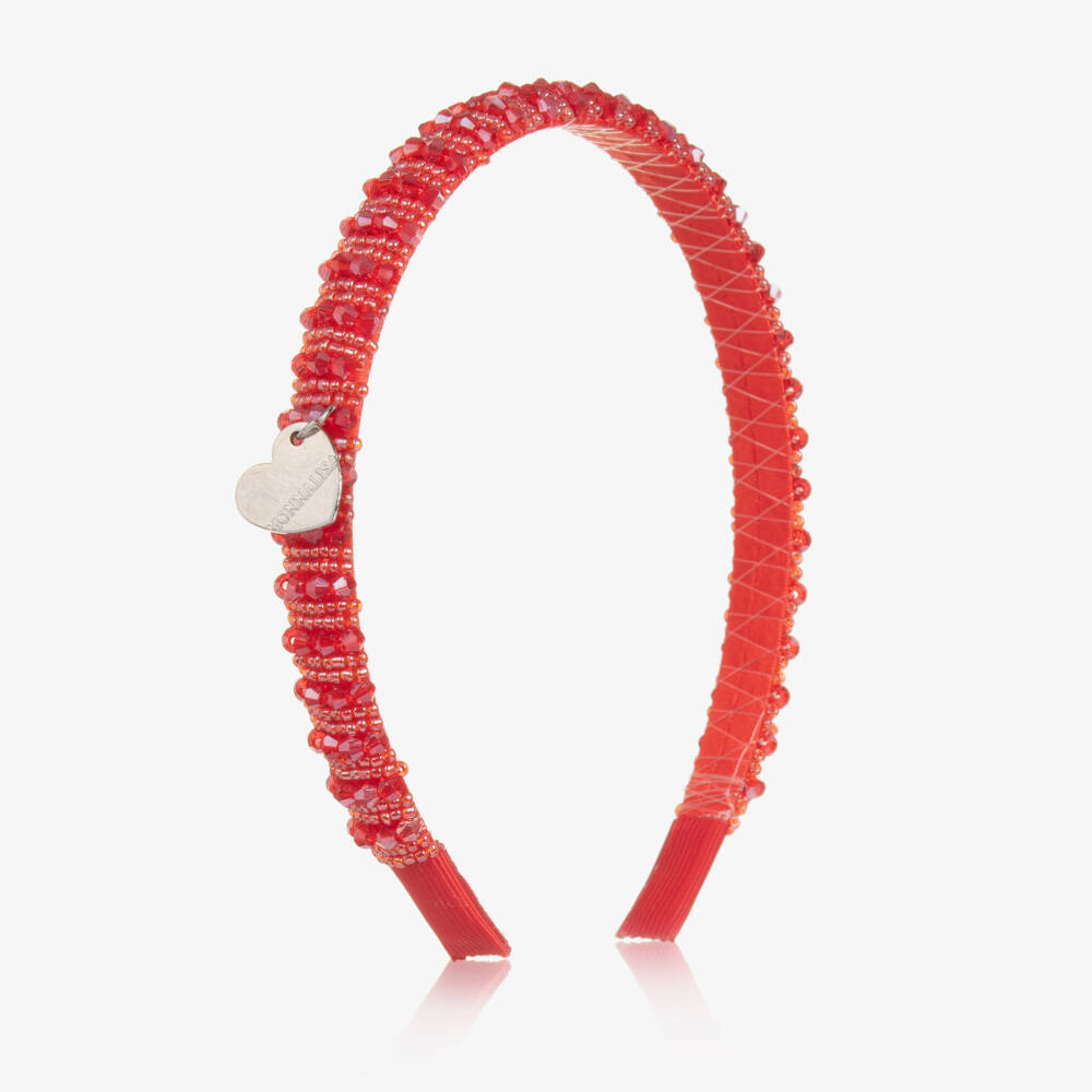 Monnalisa-Girls Scarlet Embellished Hairband | Childrensalon Outlet