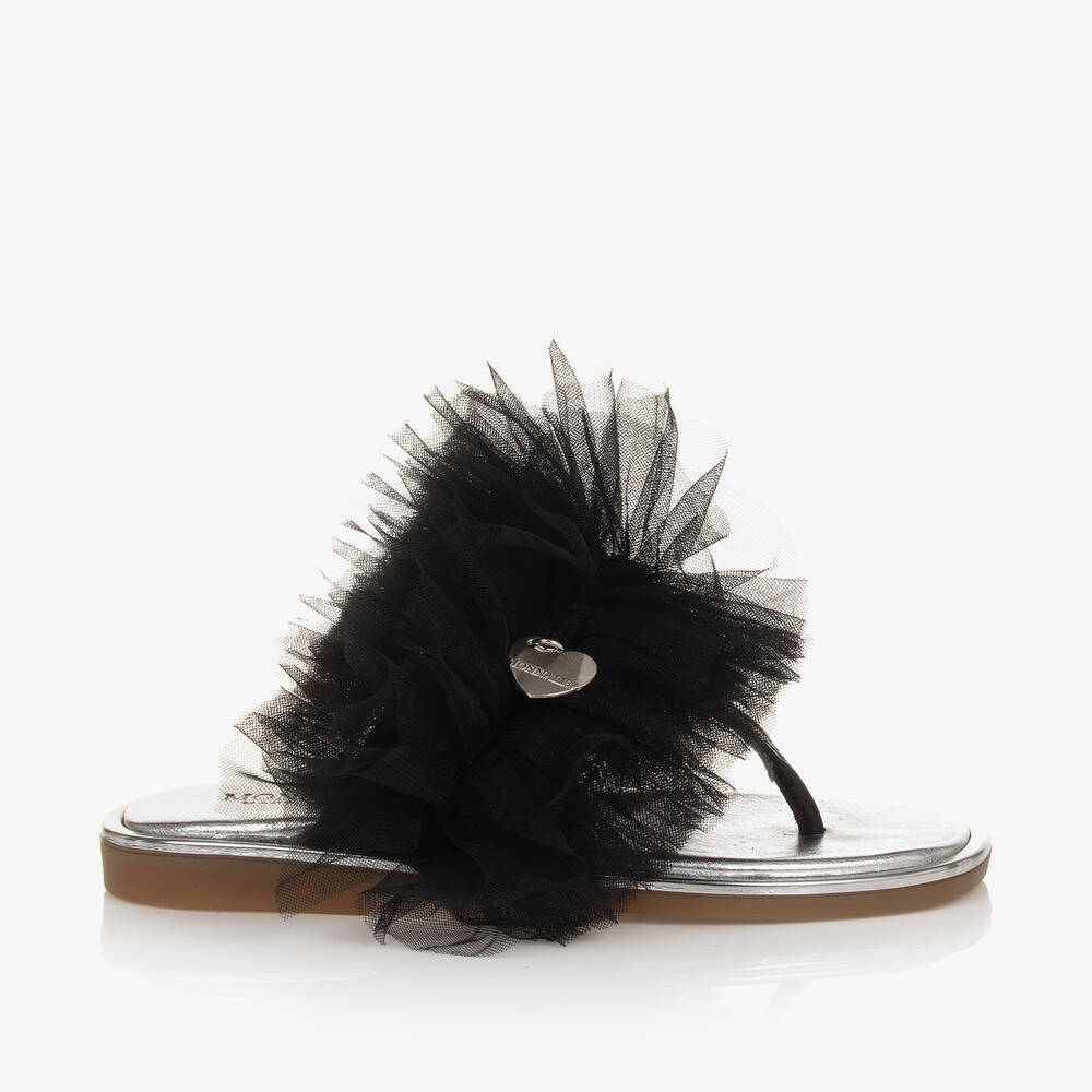 Ruffle flip flops sales