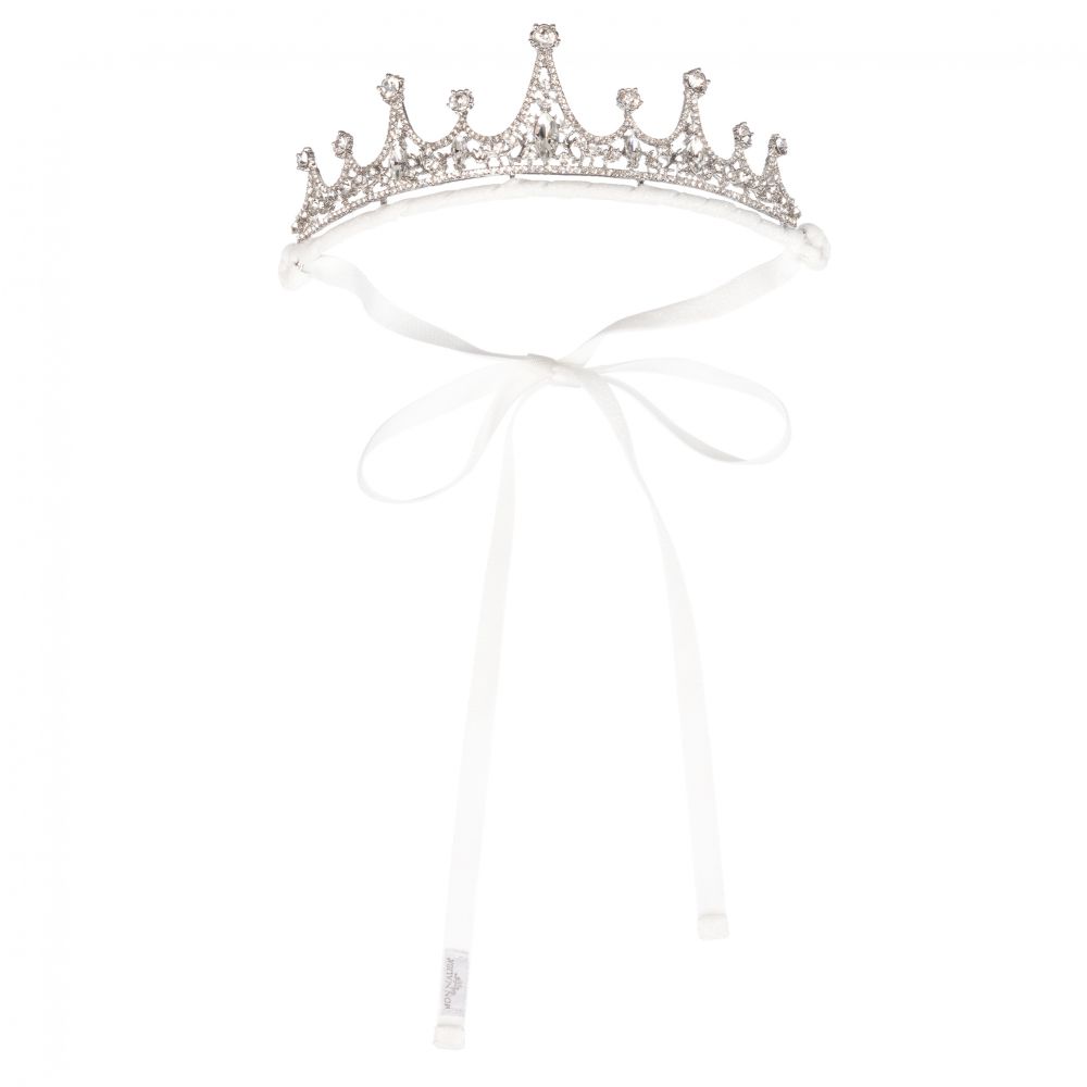 Monnalisa-Girls Silver Diamanté Tiara | Childrensalon Outlet