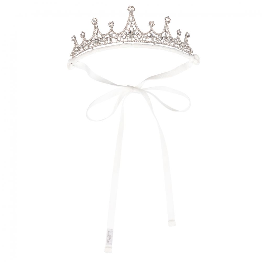 Monnalisa - Girls Silver Diamanté Tiara | Childrensalon