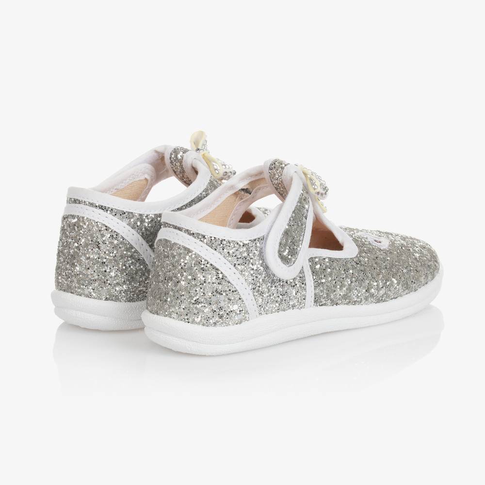 Silver glitter sales shoes for girls
