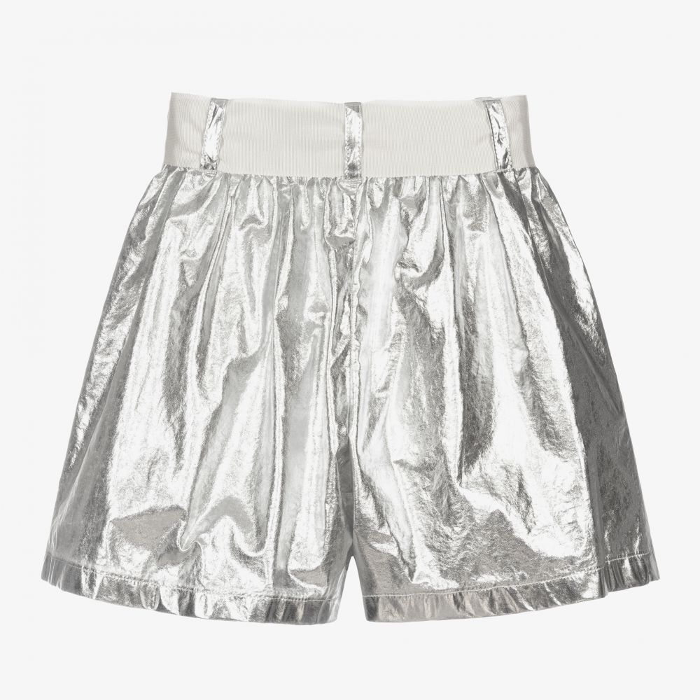 Girls silver deals shorts