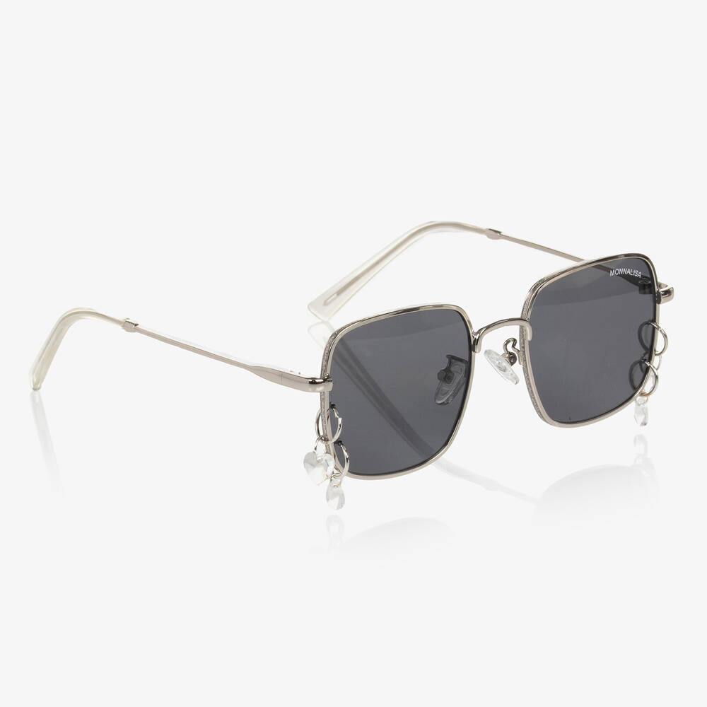 Monnalisa - Серебристые солнцезащитные очки в квадратной оправе | Childrensalon
