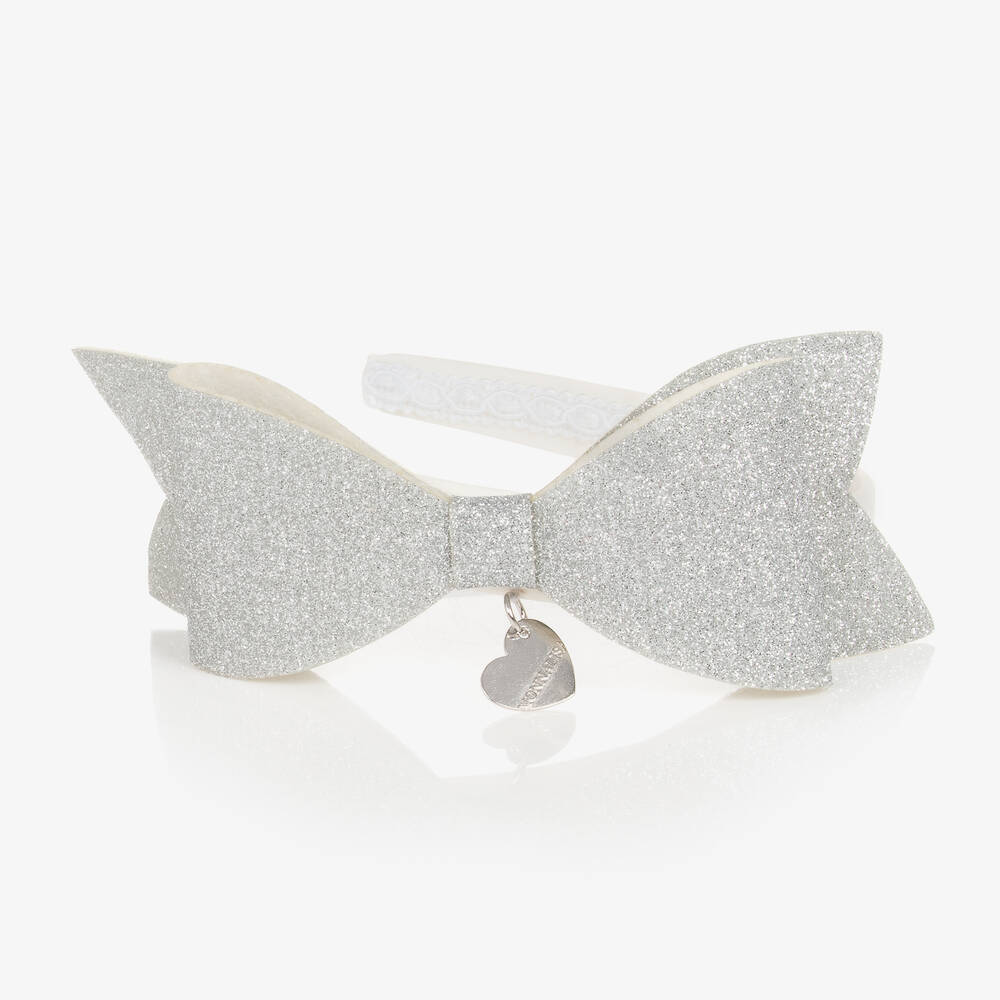 Monnalisa bow-detail hair band - White