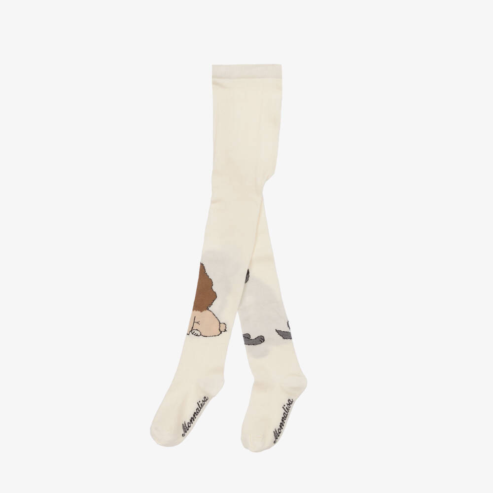 Monnalisa-Girls Soft Ivory Disney Knitwear | Childrensalon Outlet