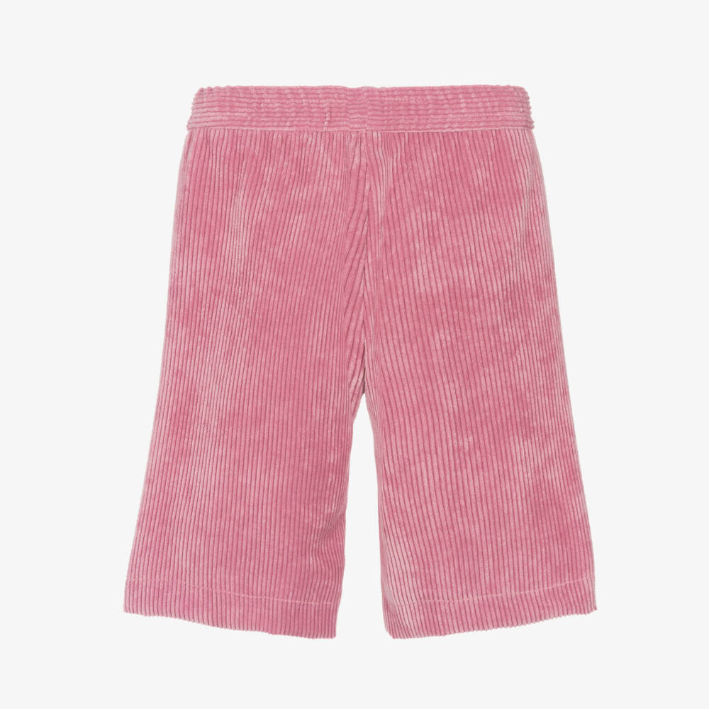 Monnalisa-Girls Soft Pink Corduroy Trousers | Childrensalon Outlet