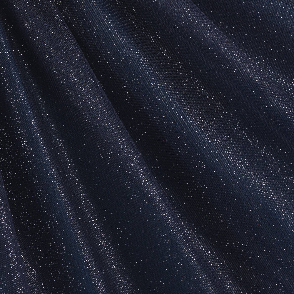 Monnalisa-Girls Sparkling Blue Tulle Gown | Childrensalon Outlet