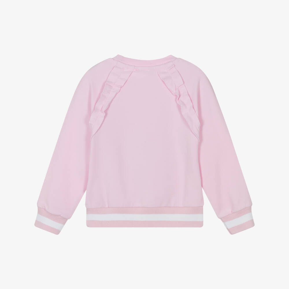 Monnalisa-قميص بناتي وردي براق بتصميم قطة ساحر | Childrensalon Outlet