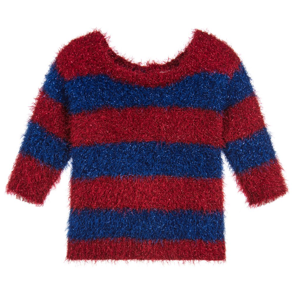 Monnalisa - Girls Sparkly Knitted Sweater | Childrensalon