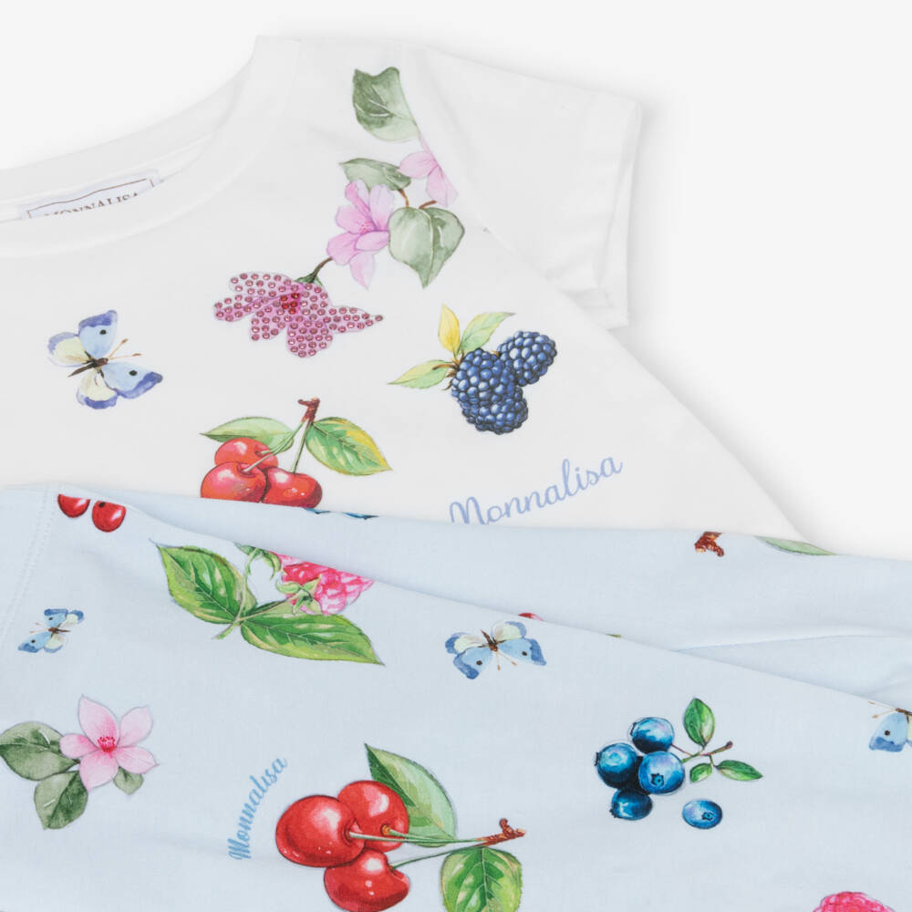 Monnalisa-Girls Spring Blossom Leggings Ensemble | Childrensalon Outlet