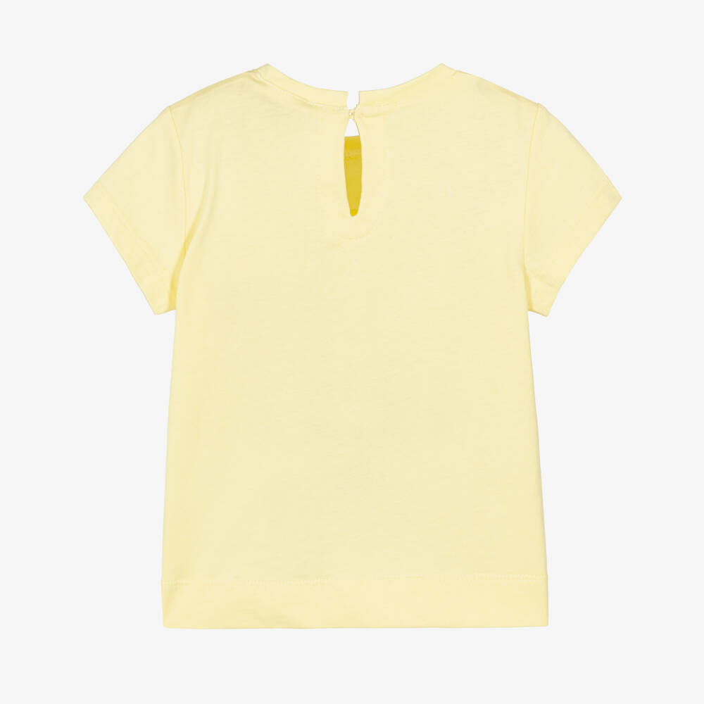 Monnalisa-Girls Sunny Daisy Cotton Tee | Childrensalon Outlet