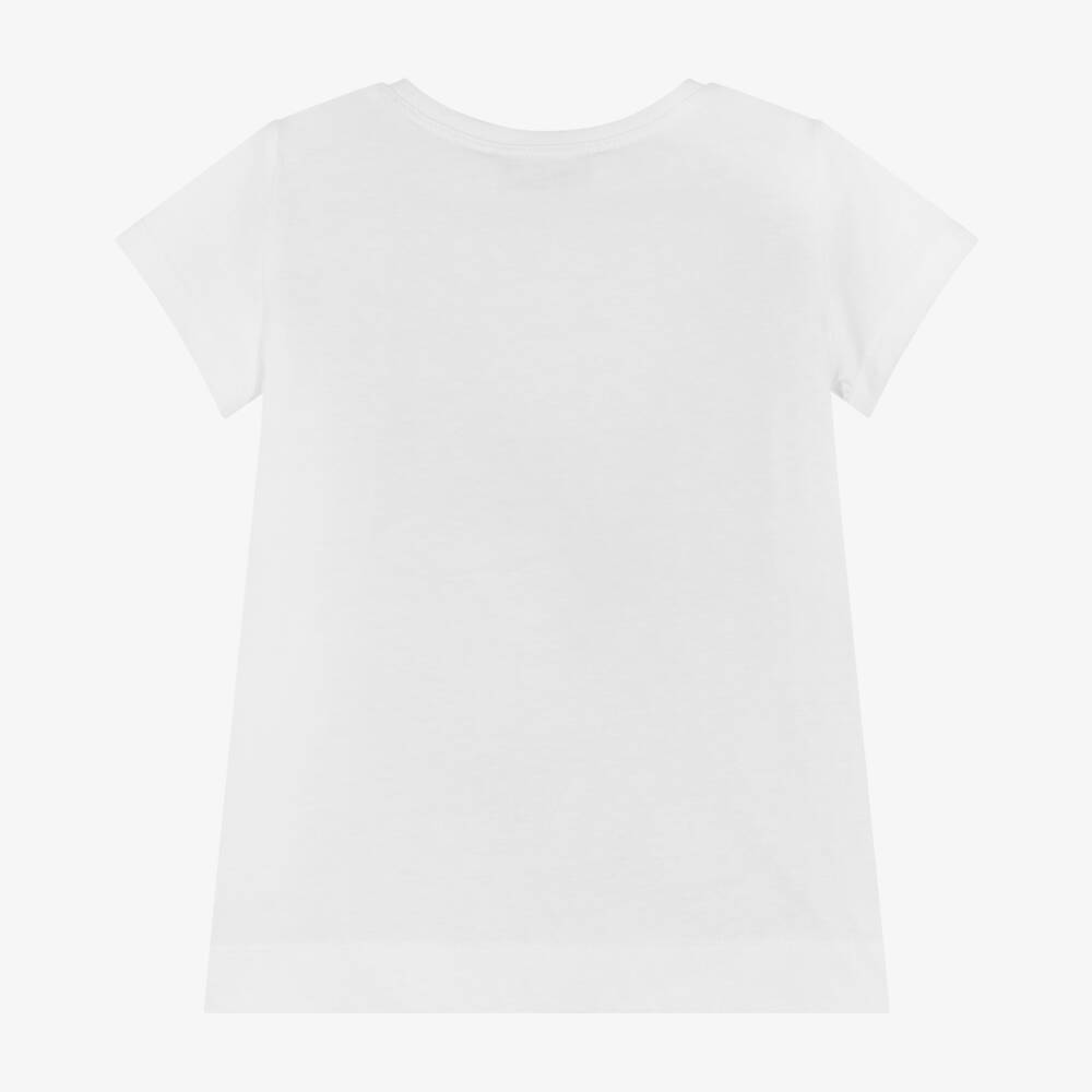 Monnalisa-Футболка из хлопка для девочек с теннисной ракеткой | Childrensalon Outlet