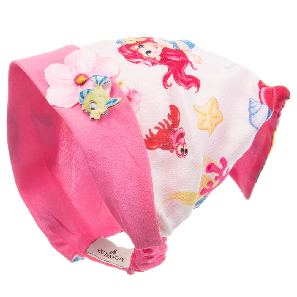 Monnalisa Bebé-طوق باندانا أطفال بناتي فيسكوز بطبعة ديزني | Childrensalon Outlet