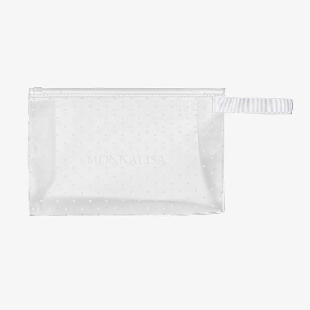 Monnalisa-Girls White Cherry & Teddy Swimsuit | Childrensalon Outlet