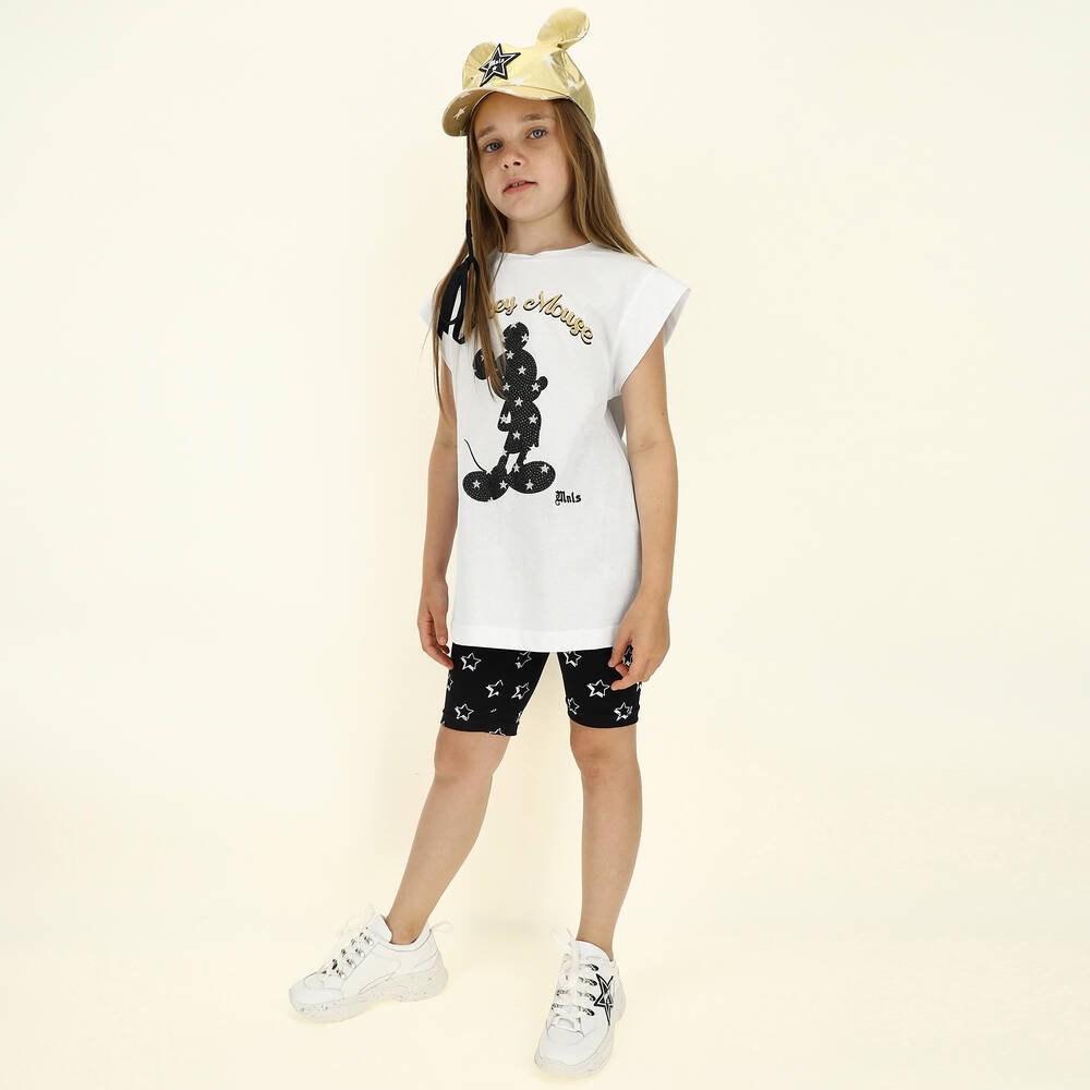 Monnalisa-Белая футболка Disney для девочек | Childrensalon Outlet