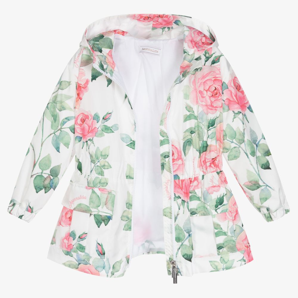 Girls discount floral jacket