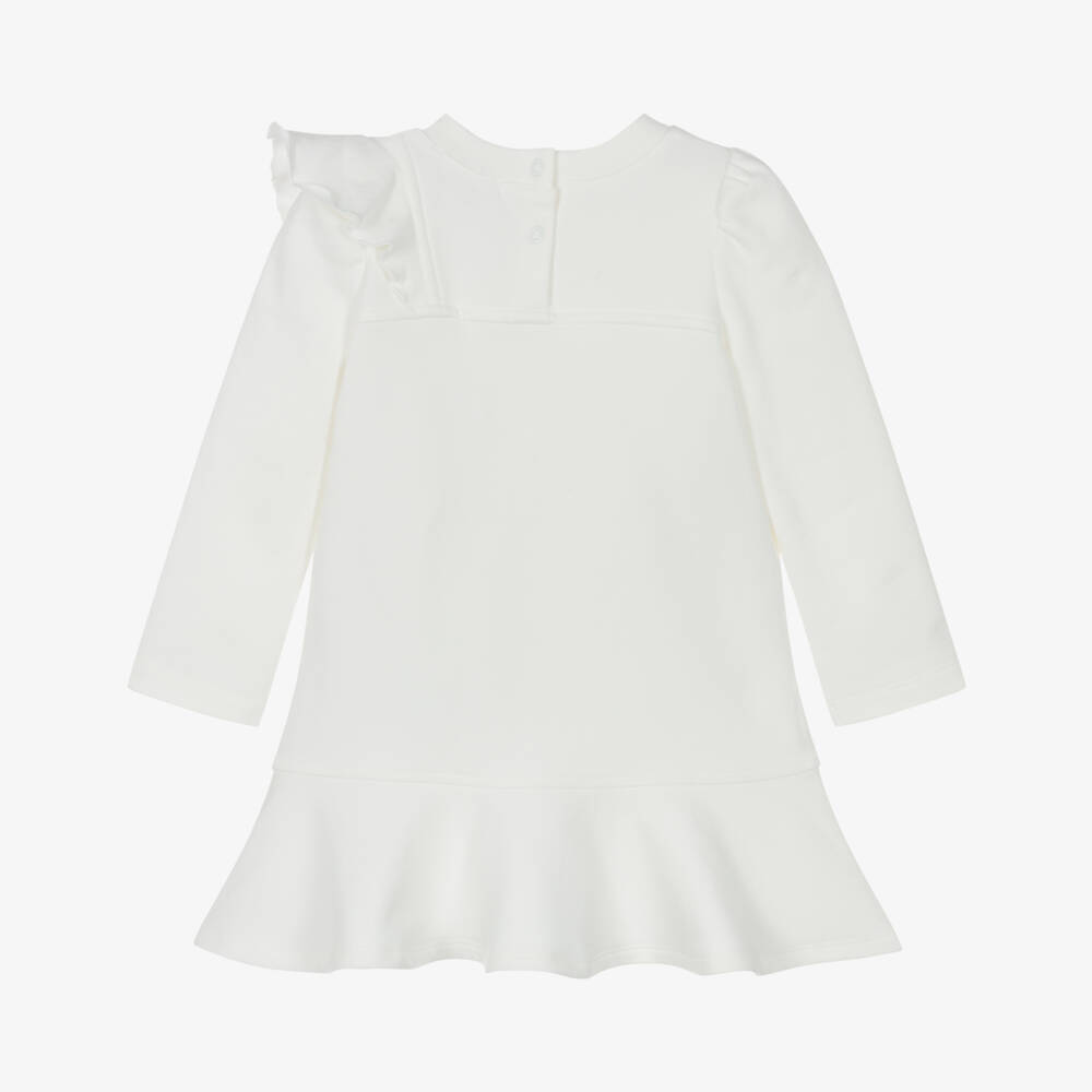 Monnalisa-فستان عاجي للبنات بتصميم ميني ماوس | Childrensalon Outlet