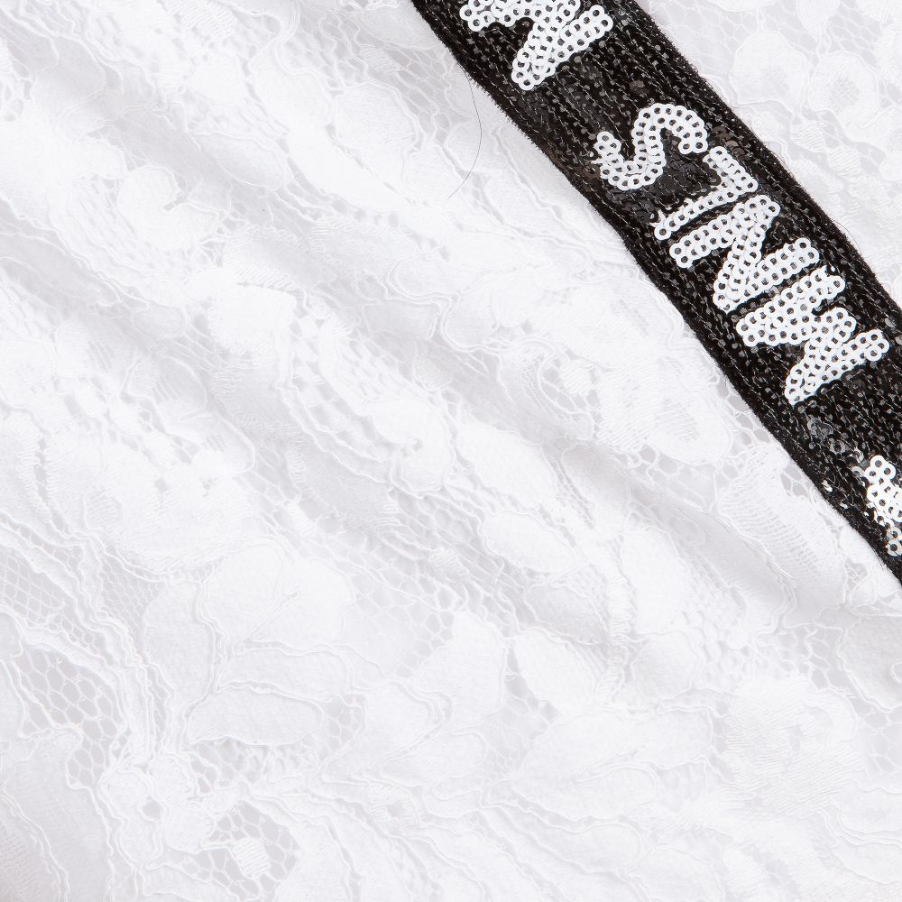 Monnalisa-Girls White Lace Shorts | Childrensalon Outlet