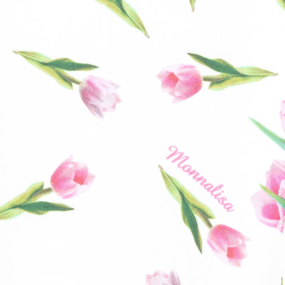 Monnalisa-Girls White & Pink Trousers | Childrensalon Outlet