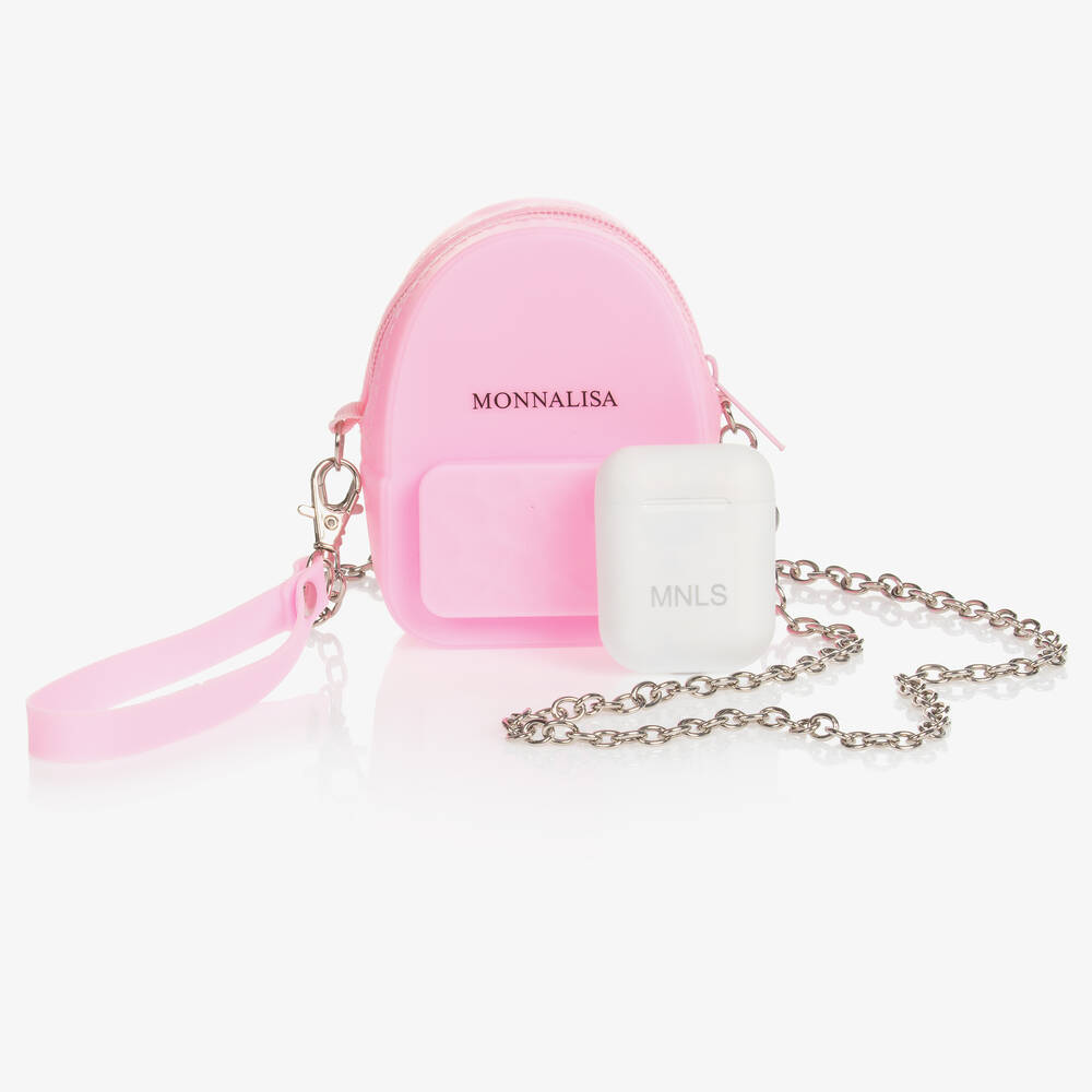Monnalisa Girls Wireless Headphones Mini Carry Bag 10cm
