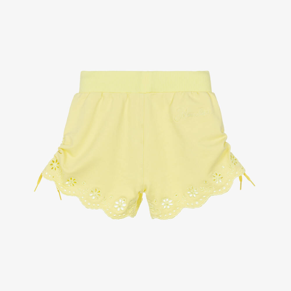 Monnalisa-Желтые шорты для девочек | Childrensalon Outlet