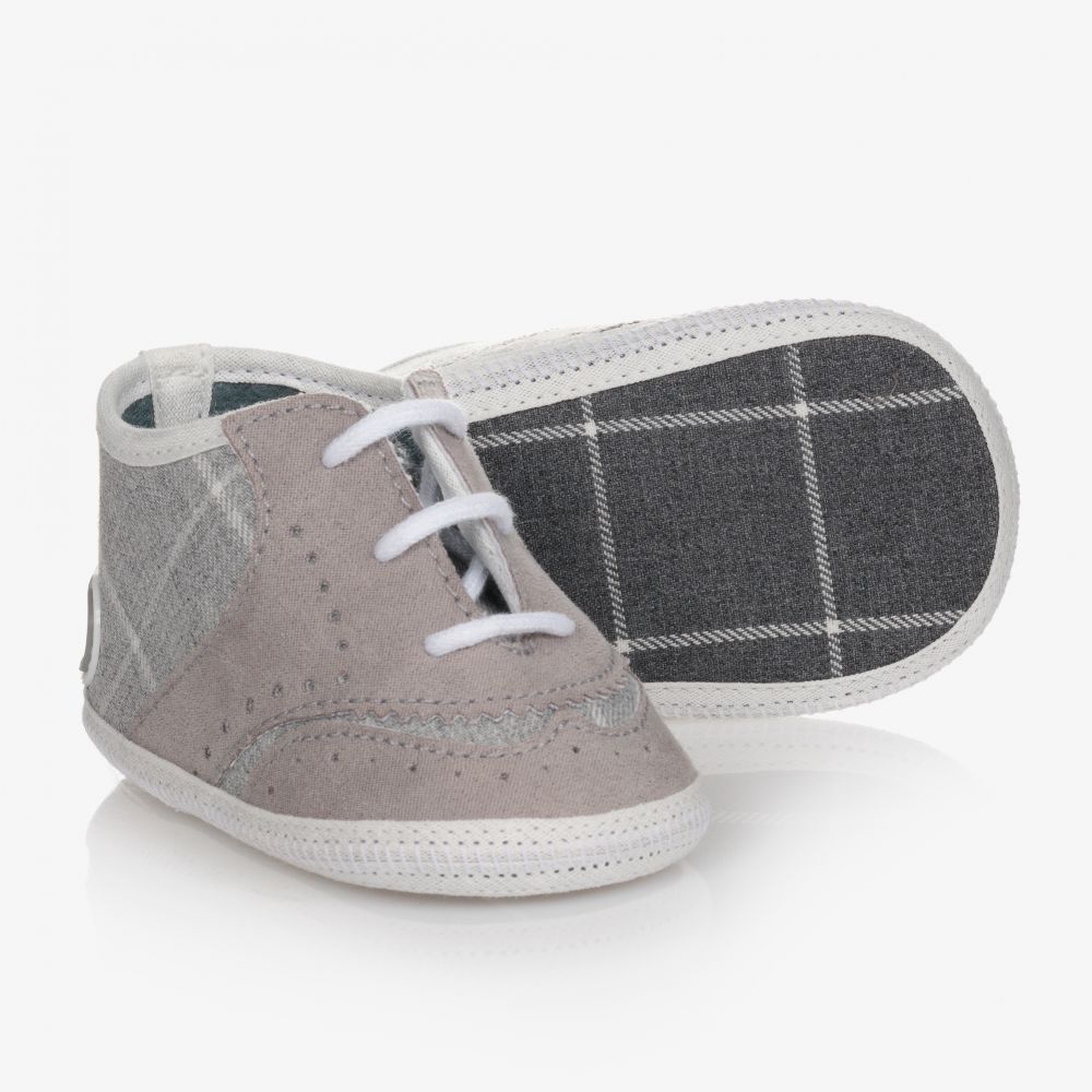 Monnalisa - Grey Pre-Walker Shoes | Childrensalon