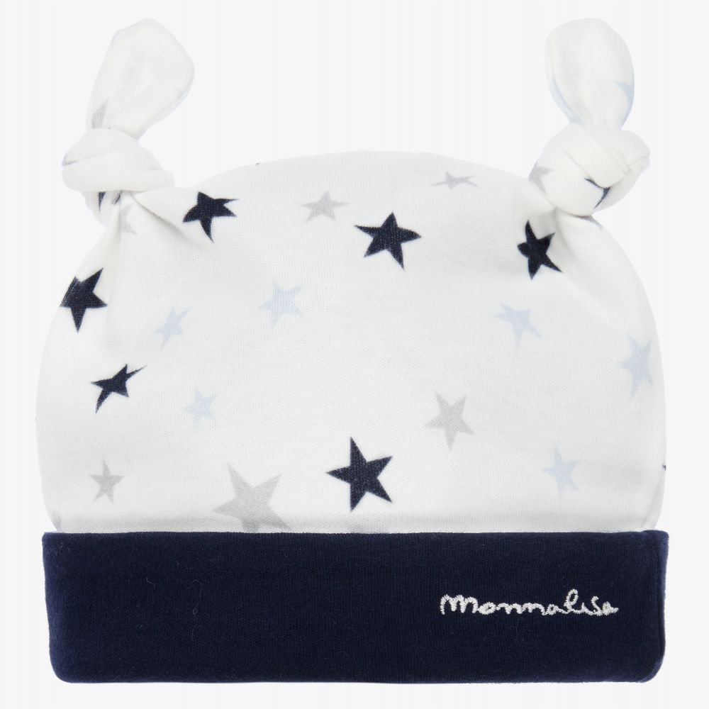Monnalisa - Ivory Cotton Baby Hat | Childrensalon