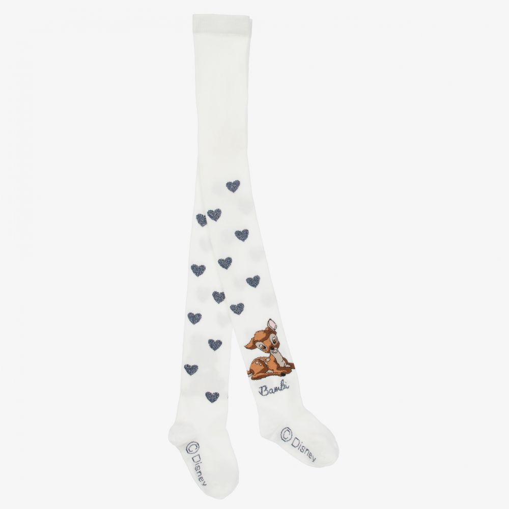 Monnalisa - Collants Disney ivoire en coton | Childrensalon