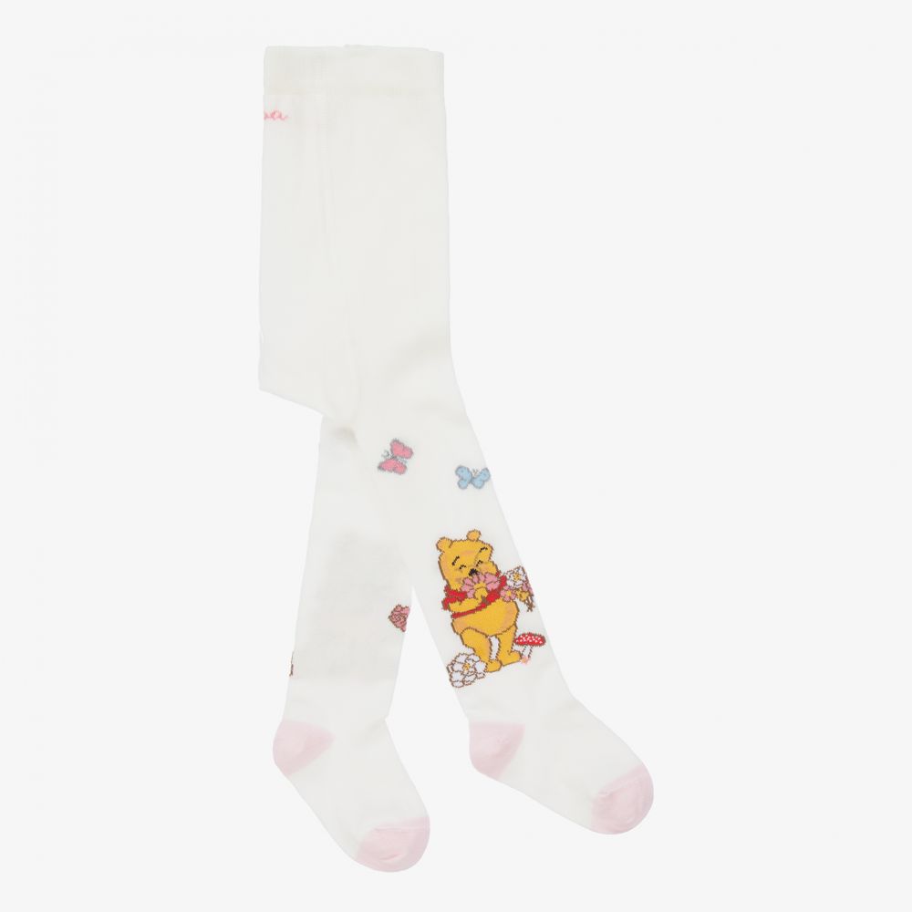 Monnalisa-Ivory Disney Cotton Tights | Childrensalon Outlet