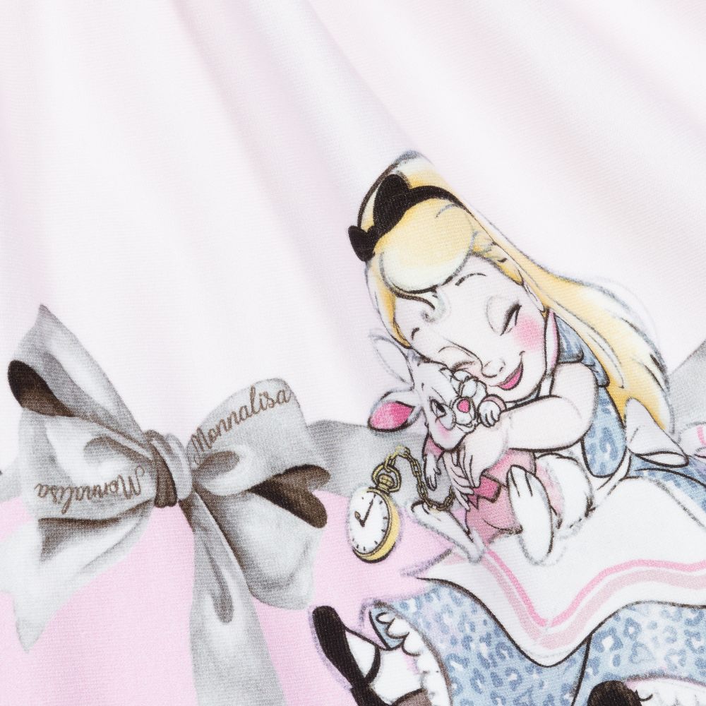 Monnalisa-Ivory & Pink Disney Dress | Childrensalon Outlet