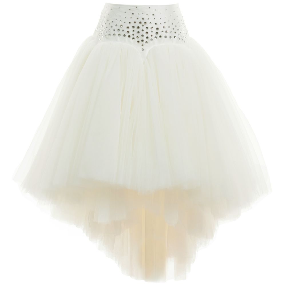 Monnalisa Шик-Ivory Skirt and Top Set | Childrensalon Outlet