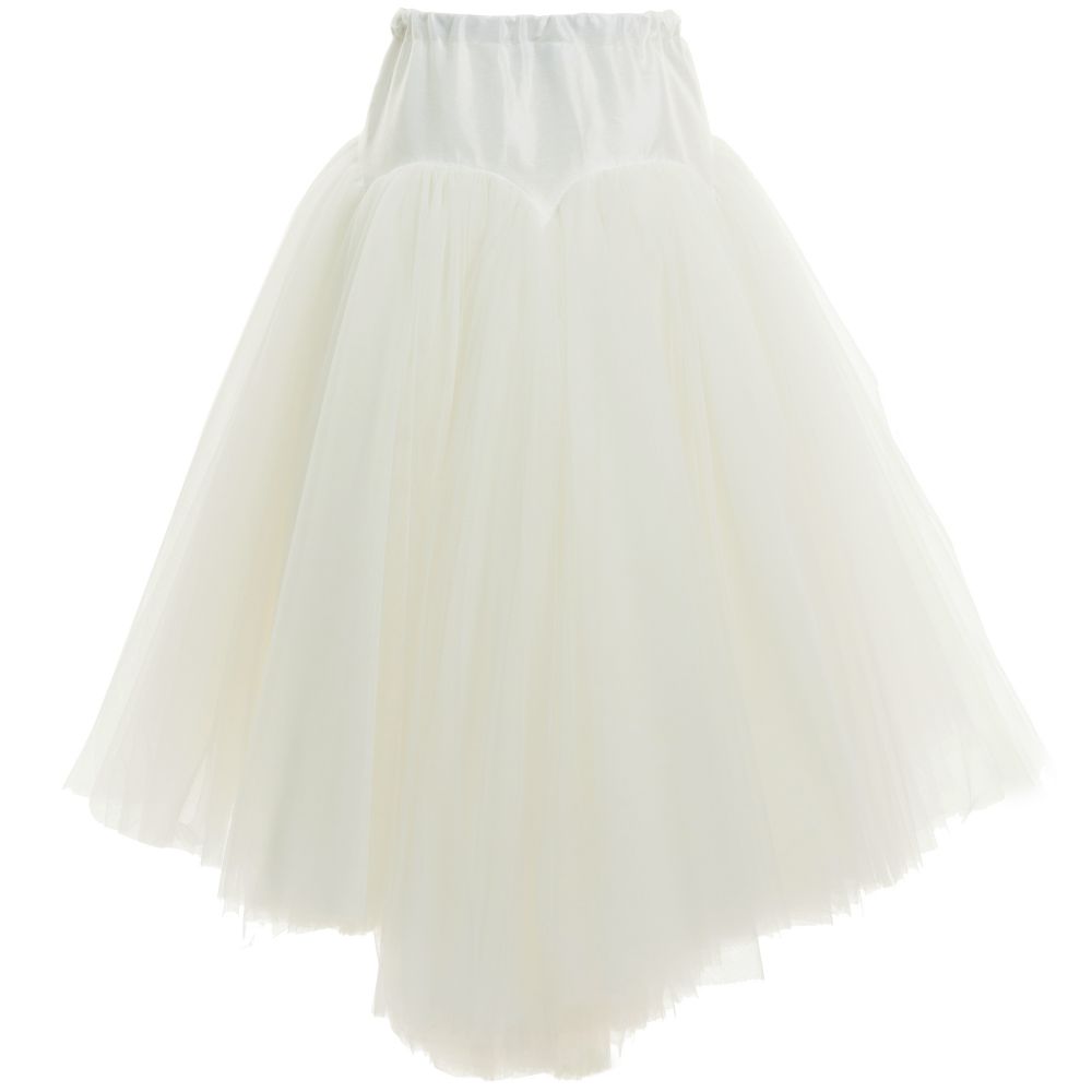 Monnalisa Шик-Ivory Skirt and Top Set | Childrensalon Outlet
